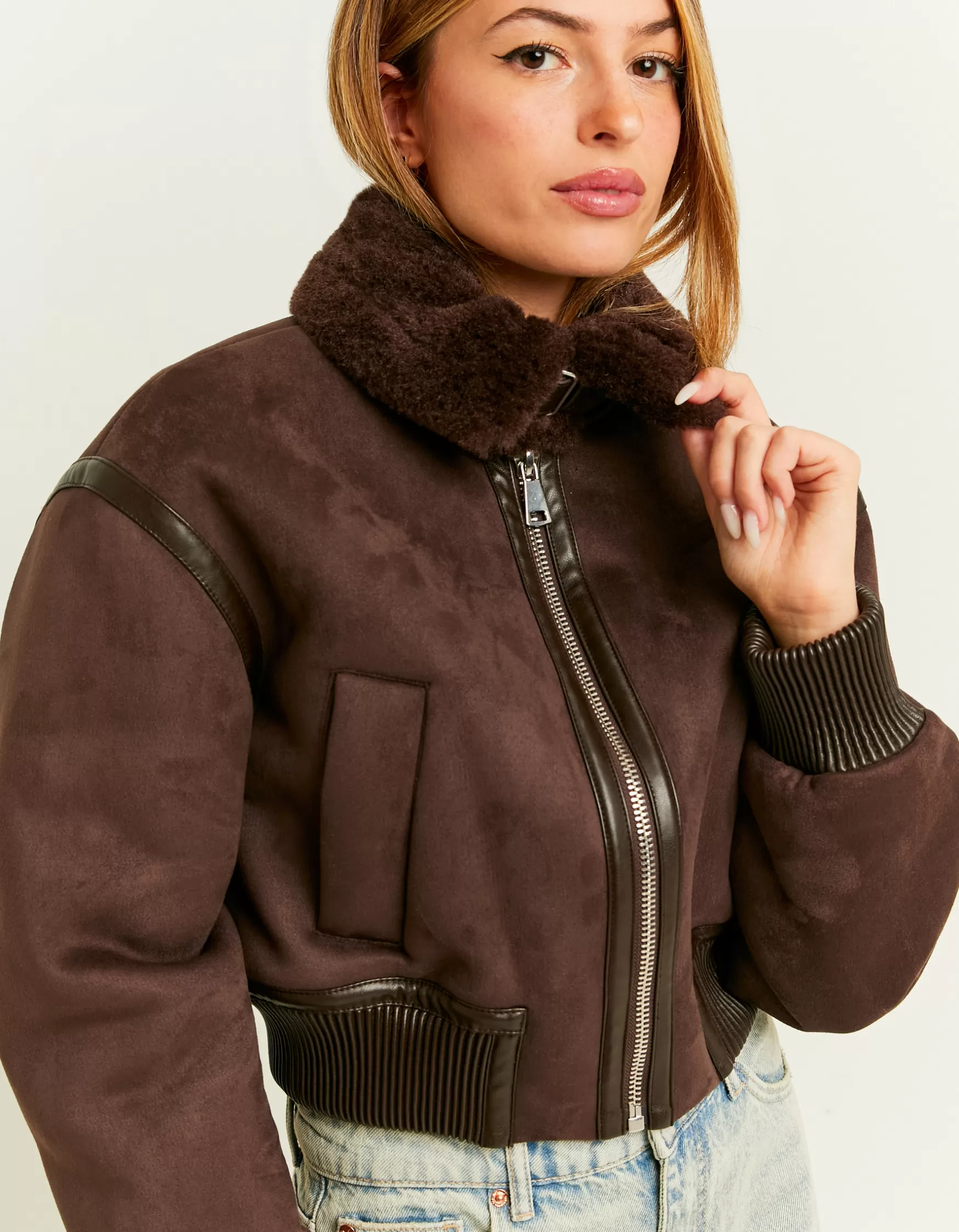 Best Veste Brune Bomber Style Aviateur Vestes