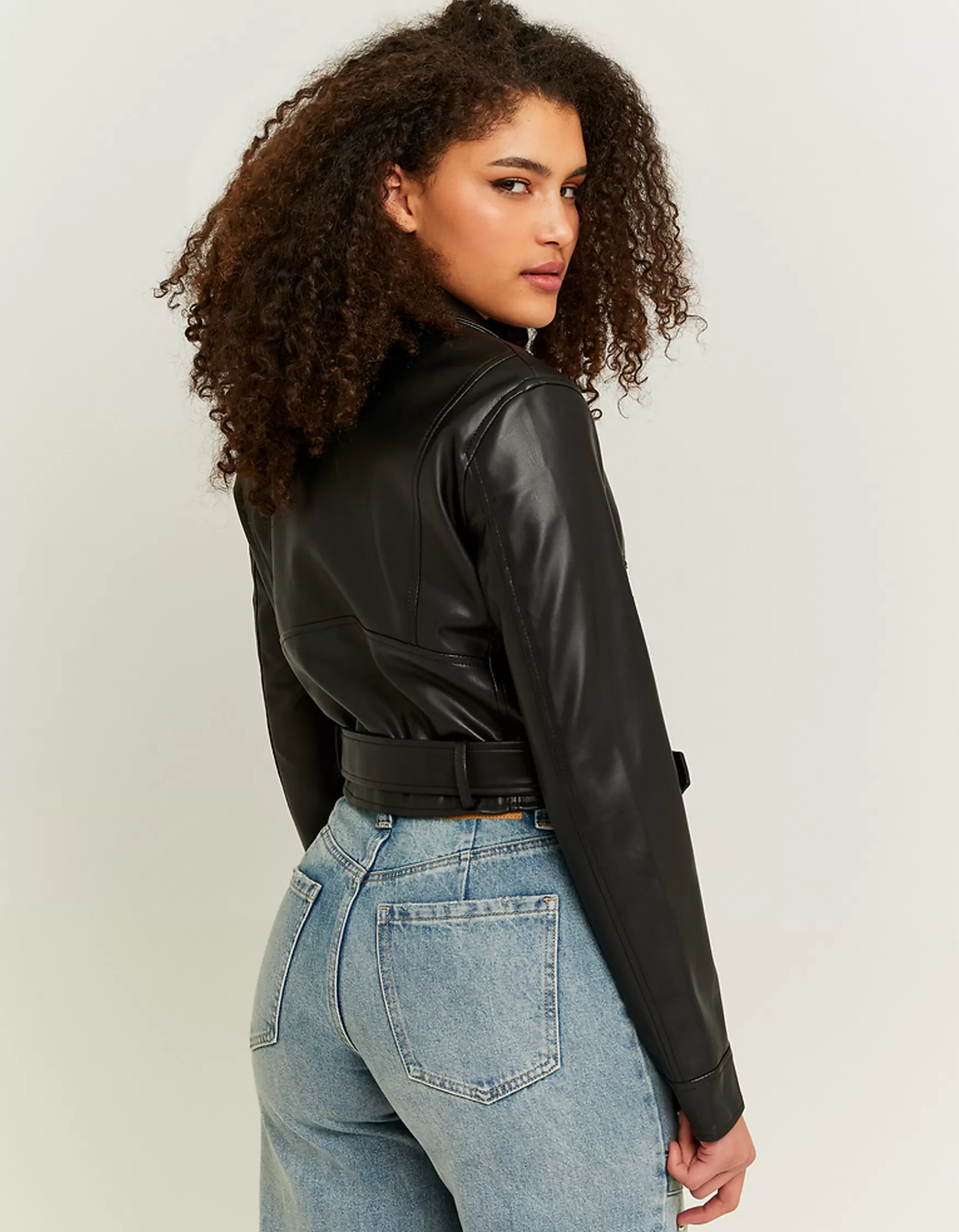 Fashion Veste de motard en faux cuir Vestes
