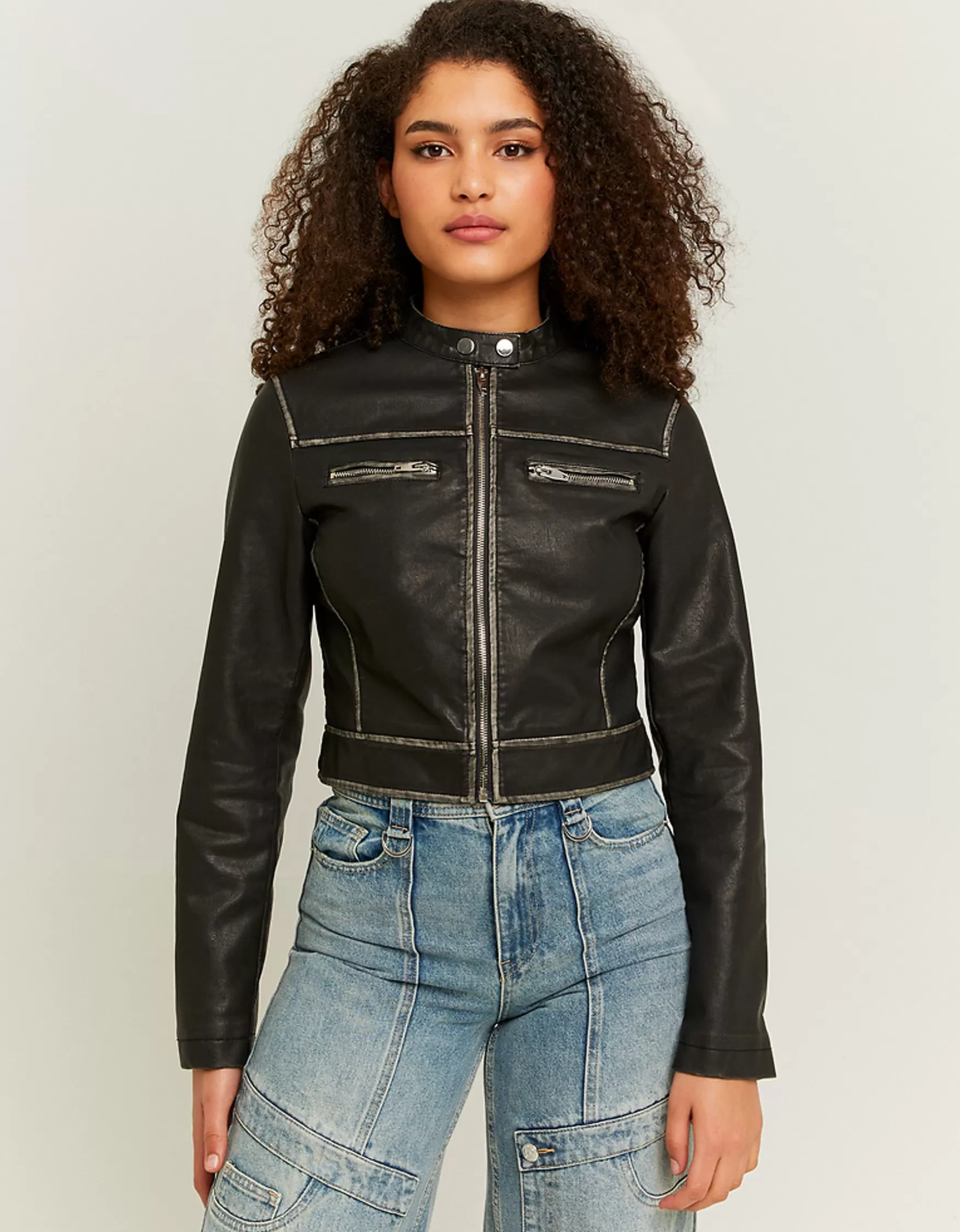 Fashion Veste en faux cuir Vestes
