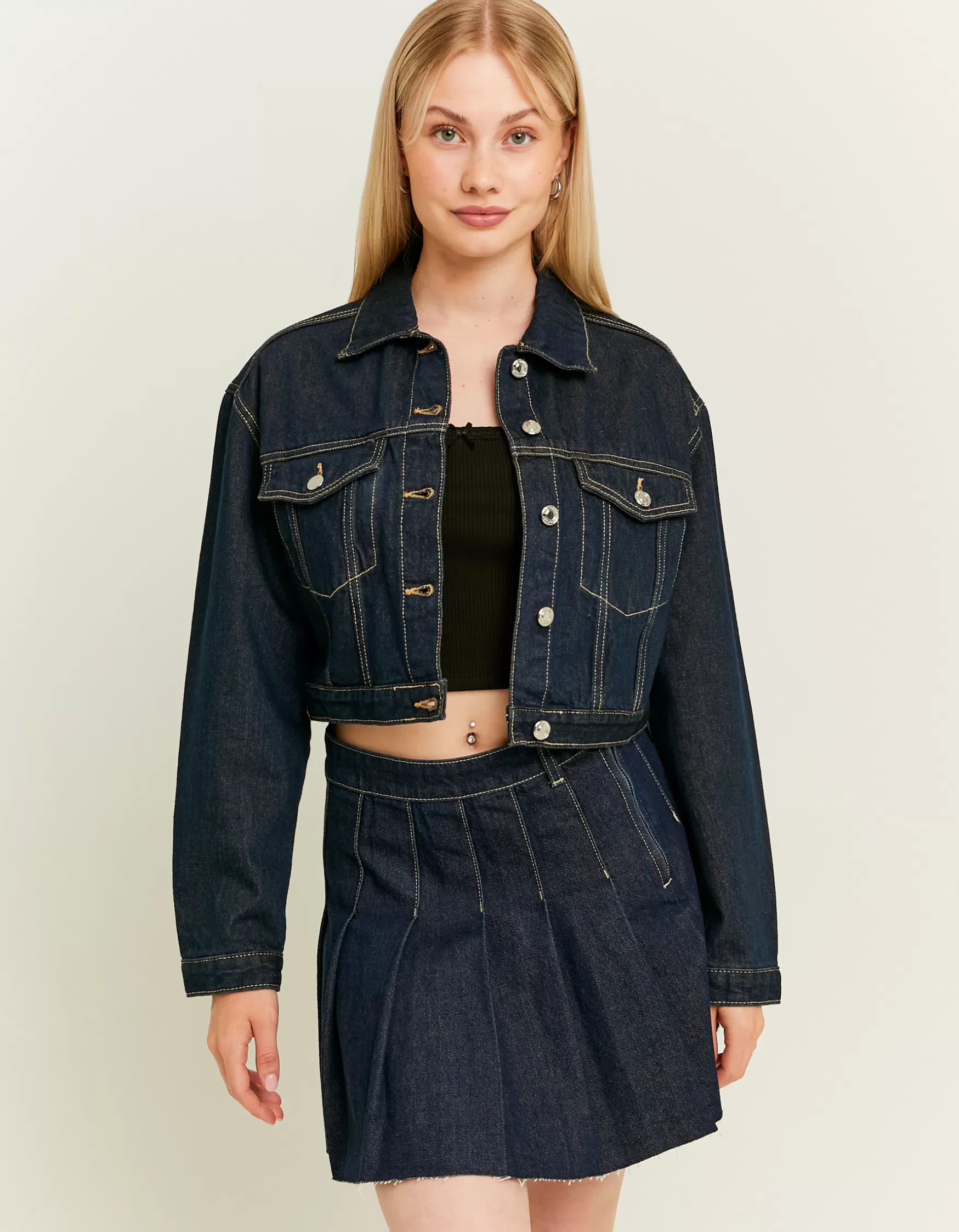Discount Veste en Jean Foncé Vestes | Total Look