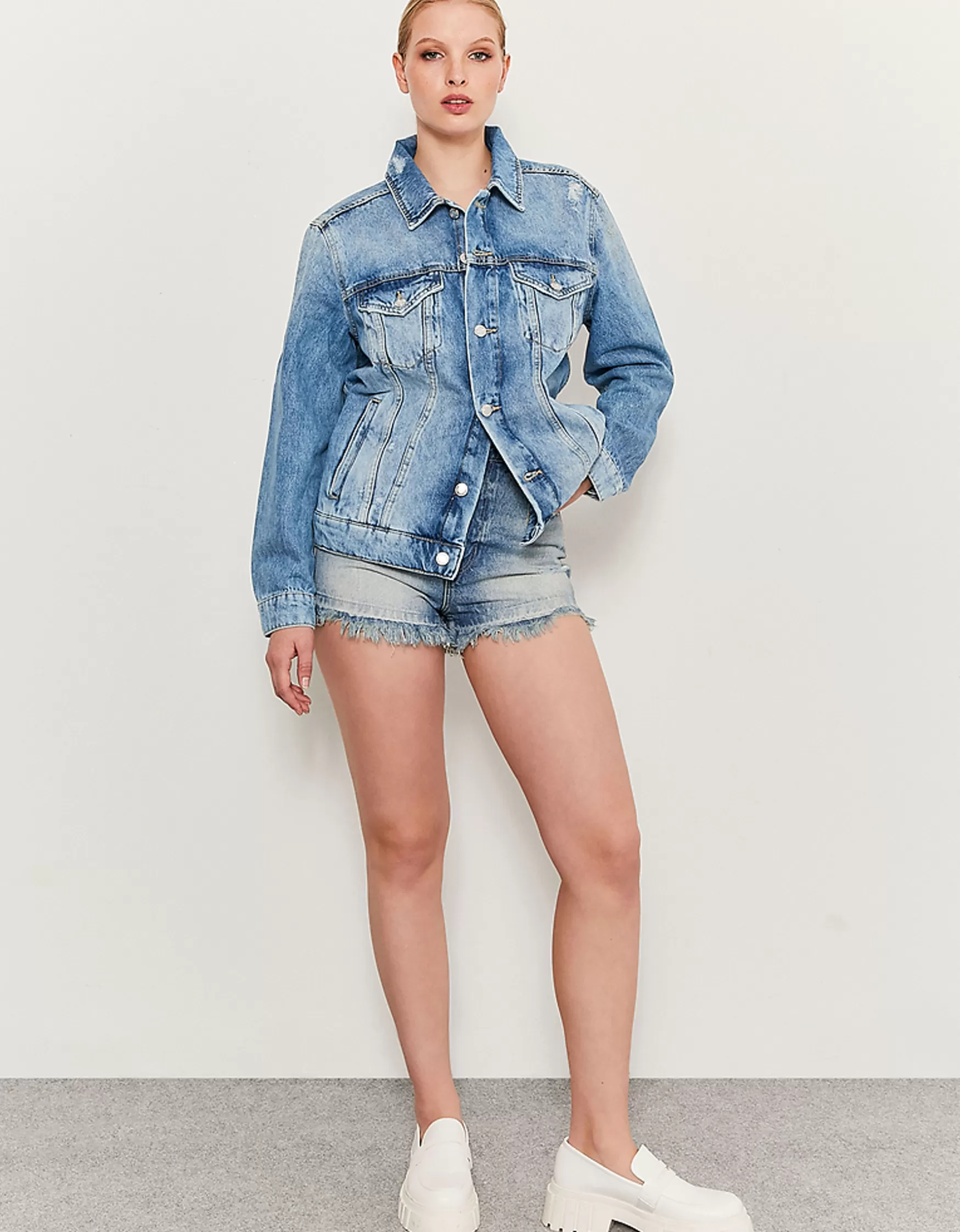 Cheap Veste en Jean e Vestes