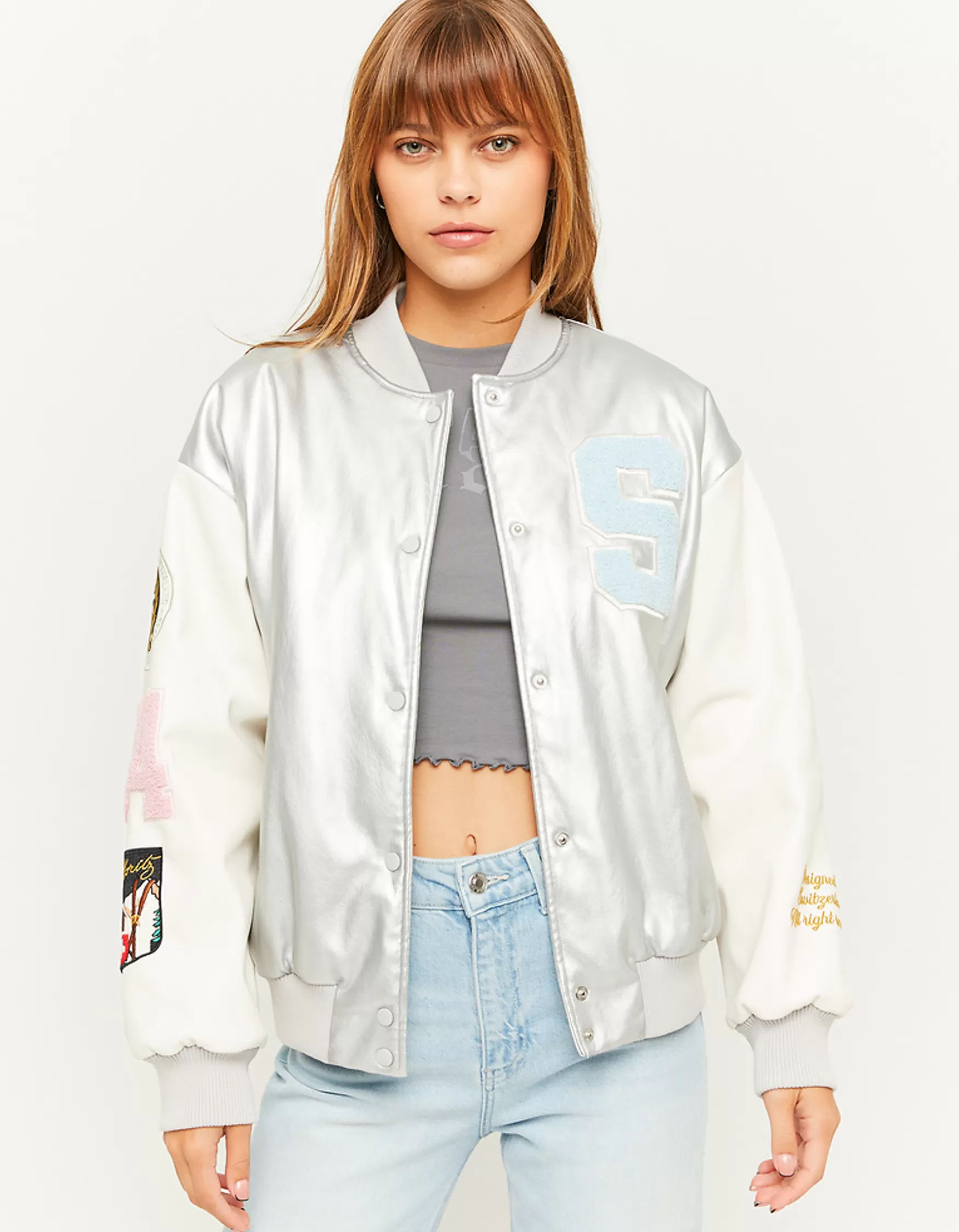 Online Veste Universitaire en similicuir Vestes